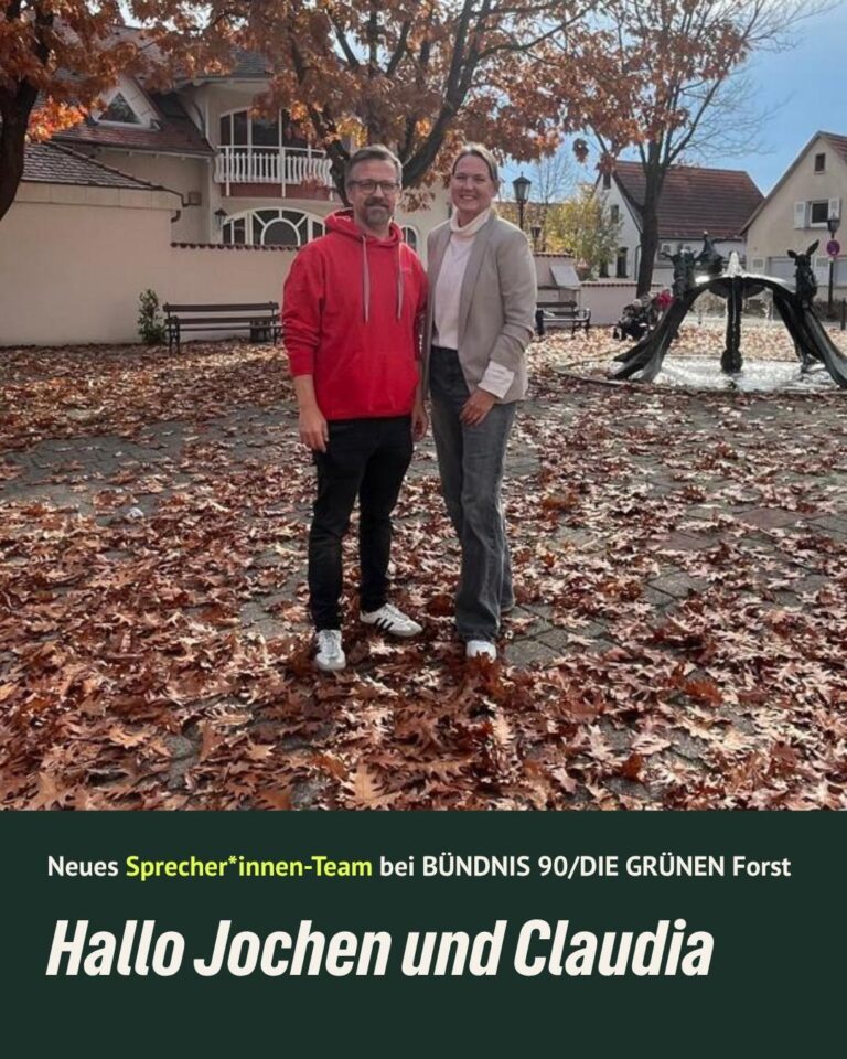 Neues Vorstandsteam bei BÜNDNIS 90/DIE GRÜNEN Forst